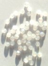 50 6mm Faceted Matte Crystal AB Firepolish Beads